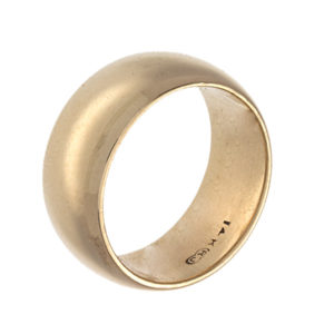 14K Yellow Gold 7.8mm Wide Classic Wedding Band
