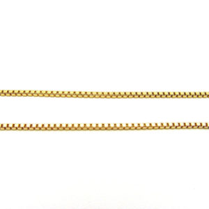 10K Yellow Gold 16.75″ Classic Box Link Chain