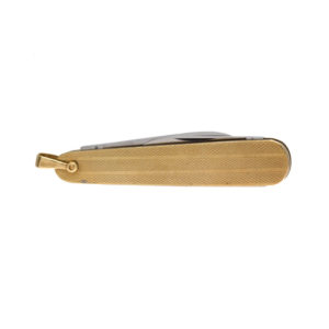 Birks 9K Yellow Gold & Stainless Steel 56mm Penknife