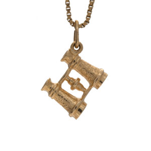 Fun 10K Yellow Gold Binoculars Charm/Pendant