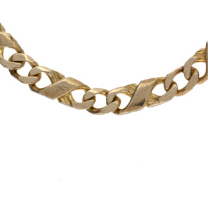 Gorgeous 9K Yellow Gold 16″ Fancy Link Chain
