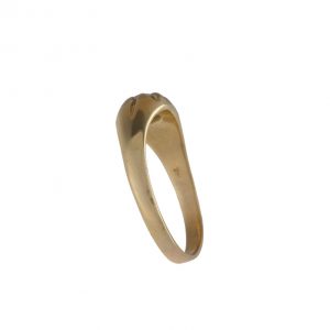 14K Yellow Gold .33CT OEC Diamond Solitaire Ring