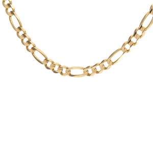 14K Yellow Gold 20.5″ Figaro Link Chain