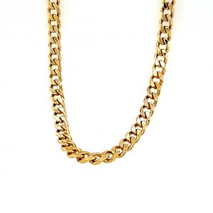 10K Yellow Gold 21″ Curb Link Chain