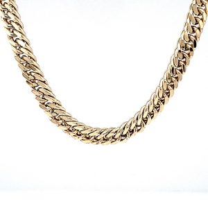 10K Yellow Gold 20″ Tight Curb Link Chain