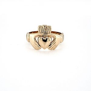 9K Yellow Gold Claddagh Ring