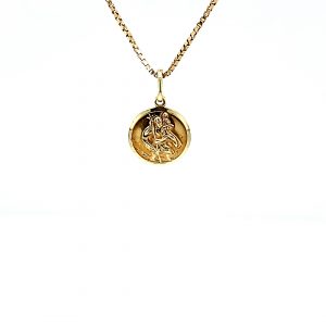 Handmade polished solid 14k rose gold 38 Solid 14K Rose Gold Disc Necklace disc necklace ~9.5mm