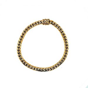 Solid 14K Yellow Gold 7.75″ Curb Link Bracelet
