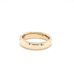 14K Yellow Gold Hand Made 5mm Band