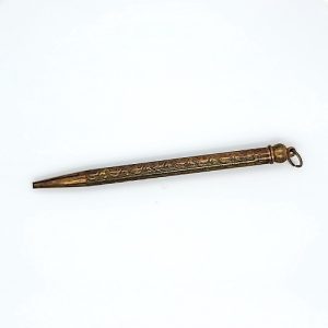 Vintage Japanese Brass Ring Top Pencil