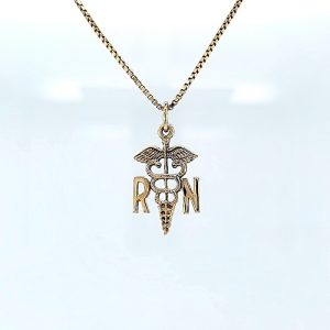 10K Yellow Gold RN Charm/Pendant