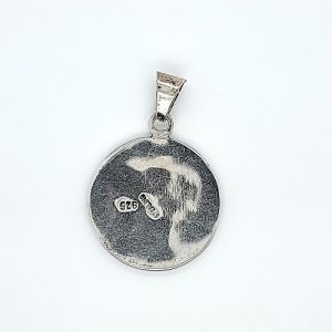 Sterling Silver Kokopelli Disc Pendant