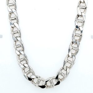 Heavy Sterling Silver 20.5″ Marine Link Chain