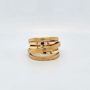 UnoAErre 18K Yellow Gold Wide Wrap Ring