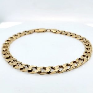 10K Yellow Gold 9.5″ Curb Link Bracelet