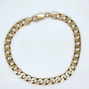 10K Yellow Gold 9.5″ Curb Link Bracelet