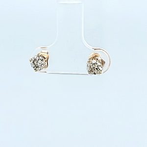 Pair of .70CT TDW RBC Diamond Stud Earrings