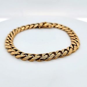 18K Yellow Gold 8.25″ Curb Link Bracelet