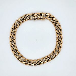 18K Yellow Gold 8.25″ Curb Link Bracelet