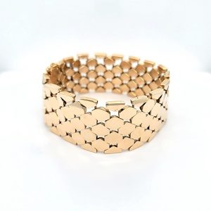 14K Yellow Gold 7″ Fancy Link Bracelet