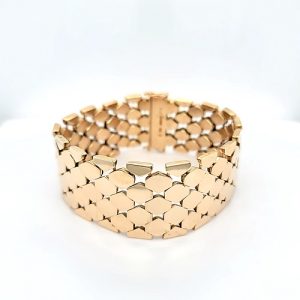 14K Yellow Gold 7″ Fancy Link Bracelet
