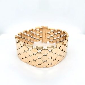14K Yellow Gold 7″ Fancy Link Bracelet