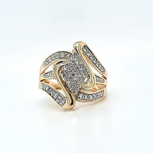 10K Yellow Gold .50TDW Diamond Fashion Ring