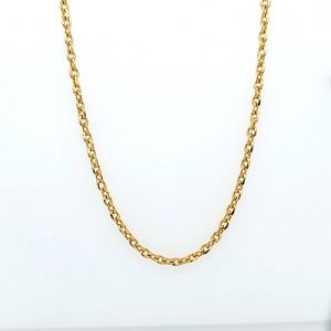 22K Yellow Gold 21″ Loop Link Chain