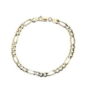 14K Yellow Gold 8.5″ Figaro Link Bracelet