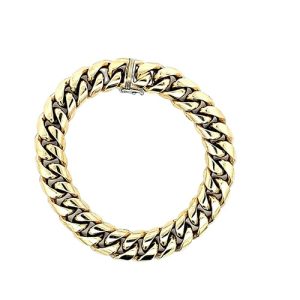 Heavy 18K Yellow Gold 7.5″ Curb Link Bracelet