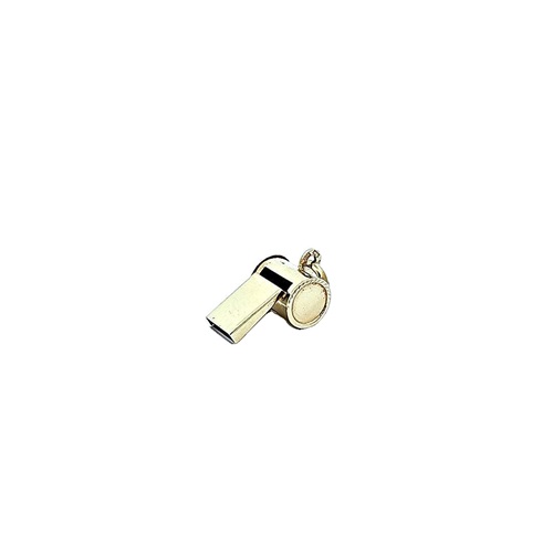 Working 14K Yellow Gold 20mm Whistle Charm/Pendant