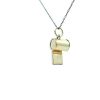 Working 14K Yellow Gold 20mm Whistle Charm/Pendant - Image 4