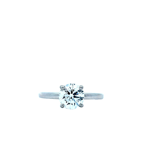 Platinum 1.23CT VS-1 Diamond Solitaire Engagement Ring