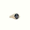 10K Yellow Gold Oval Onyx Signet Masonic Ring