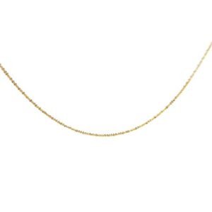 18K Yellow Gold 19.75″ Textured Link Chain