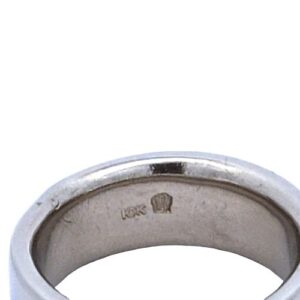 Heavy 10K White Gold 9.5mm Band