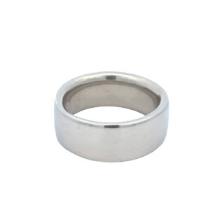 Heavy 10K White Gold 9.5mm Band