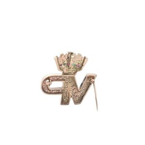 14K Yellow Gold Vice President Pendant/ Pin w/ Diamonds, Rubies & Emeralds