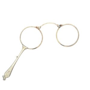 Antique Victorian 14K Yellow Gold Lorgnettes Magnifying Glasses
