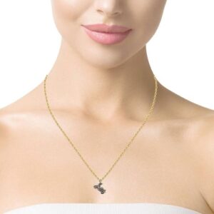 10K Yellow Gold 21mm Articulated Motorcycle Charm/Pendant