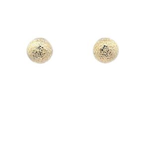 Pair of 18K Two Toned Gold 13mm/10mm Reversible Ball Earrings