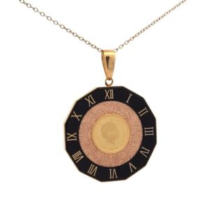 18K Yellow Gold Dodecagon Pendant w/ 1/30th oz Gold $4 Coin