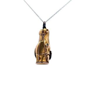 14K Yellow Gold Horse Head w/ Diamond Eyes Cigar Cutter