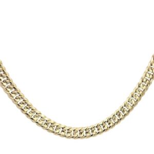 18K Yellow Gold 20″ Hollow Tight Curb Link Chain