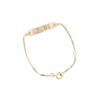 18K Yellow Gold 6″ Child ID Bracelet