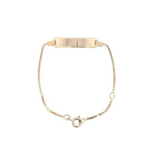 18K Yellow Gold 6″ Child ID Bracelet