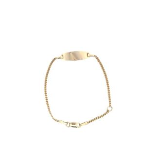 18K Yellow Gold 5.75″ Child ID Bracelet