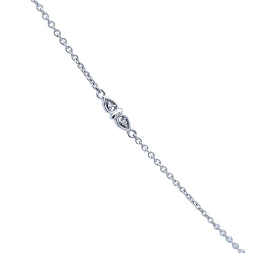 10K White Gold 44 RBC Diamond Accent 18" Necklace - Image 3