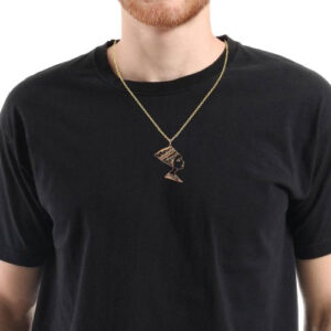 10K Yellow Gold 55mm Nefertiti Pendant